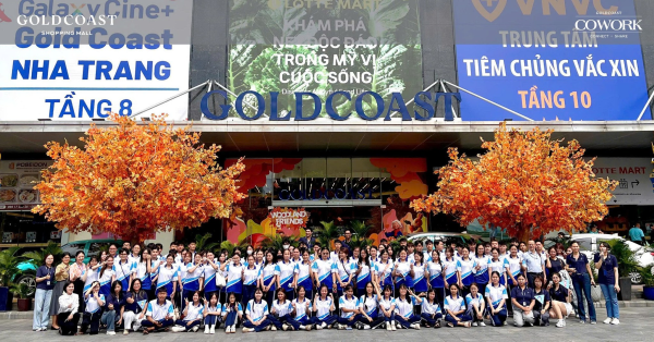 Tổ chức 80 sinh viên 67.KDTM tham quan và trải nghiệm thực tế tại Trung tâm thương mại Gold Coast Nha Trang.