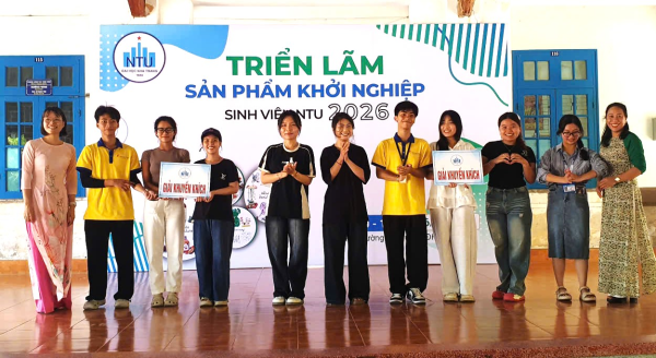 Hơn 1.000 sinh viên NTU tham gia triển lãm dự án khởi nghiệp năm học 2025–2026