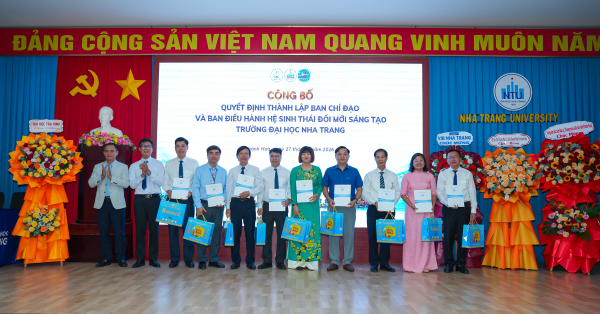 Trường Đại học Nha Trang chính thức ra mắt Hệ sinh thái Đổi mới sáng tạo, mở rộng không gian kết nối nghiên cứu, khởi nghiệp và chuyển giao công nghệ.