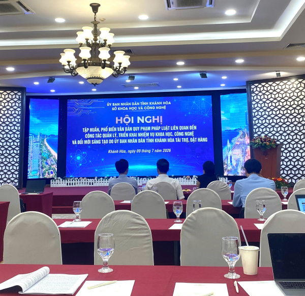 Trường Đại học Nha Trang tham dự hội nghị tập huấn về quản lý, triển khai nhiệm vụ khoa học, công nghệ và đổi mới sáng tạo.