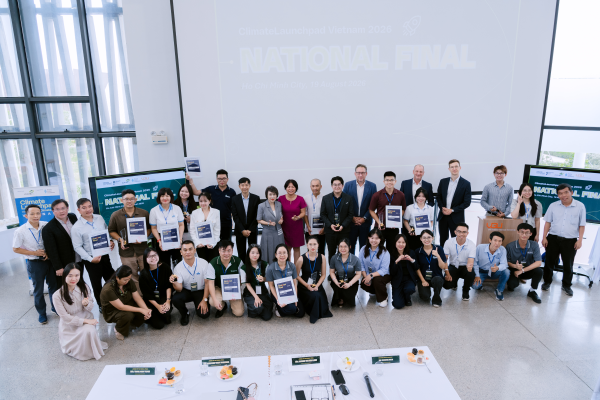 Ý tưởng khởi nghiệp của NTU xuất sắc lọt Top 10 Chung kết Quốc gia Climate Launchpad Việt Nam 2026