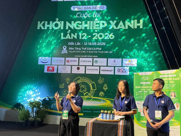 Trường Đại học Nha Trang tham dự vòng bán kết Cuộc thi Khởi Nghiệp Xanh 2026